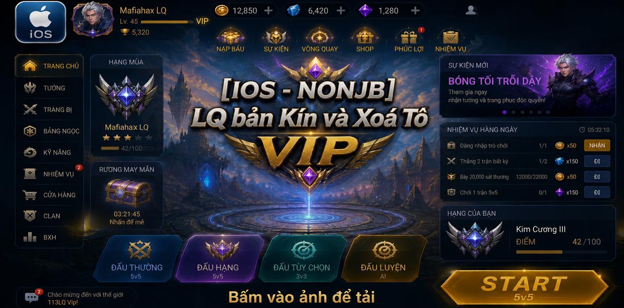 IOS Kín + Xóa Tố